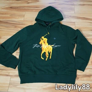 Polo Ralph Lauren Pullover Big Pony Hoodie with Polo Ralph Lauren Material Comp - Picture 1 of 10