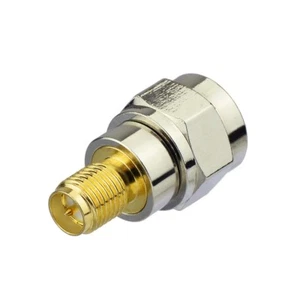 RP SMA Jack female to F Type Plug male Straight RF Coaxial Connector Adapter - Picture 1 of 3
