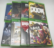 Lot of 8 Xbox One Games Rage 2,Wolfenstein II,Prey,Division 2,Doom,Young Blood🚀