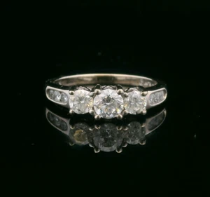 14KT White Gold 0.75cttw Diamond Ring – Size 6.75 – 3.38g - Picture 1 of 11