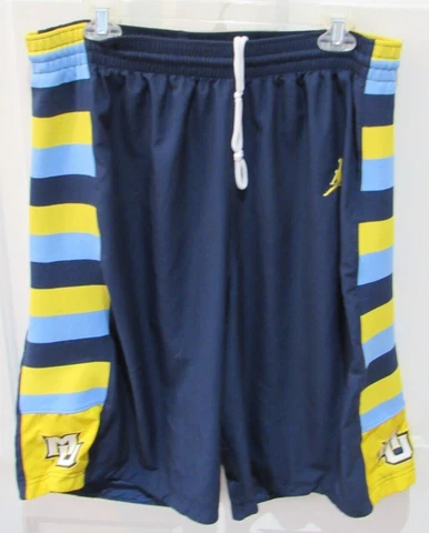 Air JORDAN MARQUETTE Golden Eagles Basketball shorts size Large NCAA blue Cover