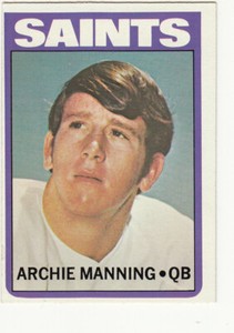 1972 Topps #55 Archie Manning RC EX ++
