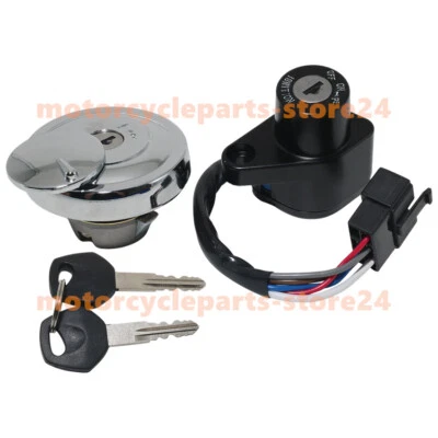 Juego de bloqueo de tapa de combustible interruptor de encendido para Kawasaki VN900 Vulcan 900 Custom 2007-2022 Foto 1 de 4