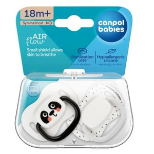 Canpol BabiesBoo White 18m+ Silicone Symmetrical Soother 2psc - Picture 1 of 1