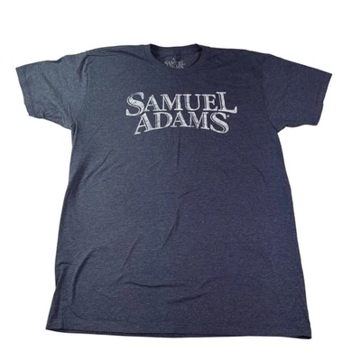 Camisa Samuel Adams Para Hombres Grande Gris Gráfico Cerveza Promo Camiseta 50/50 Poli Algodón Foto 1 de 4
