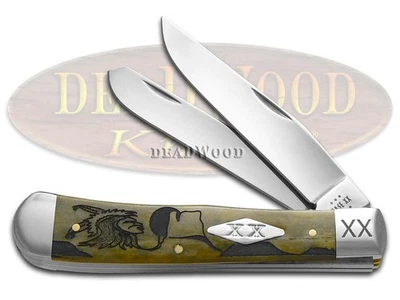 Case xx Knives Yellowhorse Early Morning Singer Olive Green Bone Stainless Knife - Image 1 of 4