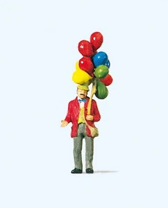 Preiser 29000 & 29001 Balloon Seller & Clown with Umbrella Bundle NIP - Picture 1 of 4