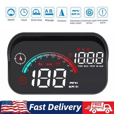 Digital Speedometer Universal GPS Car HUD Head Up Display Car Hud Speedometer - Image 1 of 4