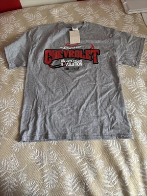 Camiseta NASCAR Chevrolet Racing para hombre talla L gris nueva con etiquetas Foto 1 de 4