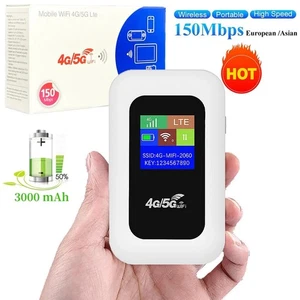 5G Unlocked LTE LCD Portable Mobile Broadband Wireless WiFi Router MiFi Hotspot - Picture 1 of 17
