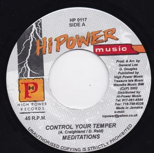 Meditations - Control Your Temper, 7", (Vinyl) - Bild 1 von 1