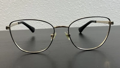 Monturas para gafas Ralph Lauren solamente, RA 6046 9391, 53-17-140, negro/dorado Foto 1 de 4