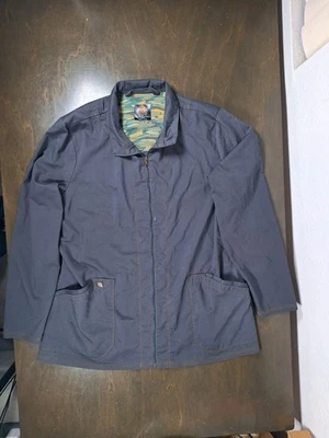 Chaqueta Médica Ligera Dickies Fuerte Suave Resistente Mujer L Cremallera Completa Negra  Foto 1 de 4