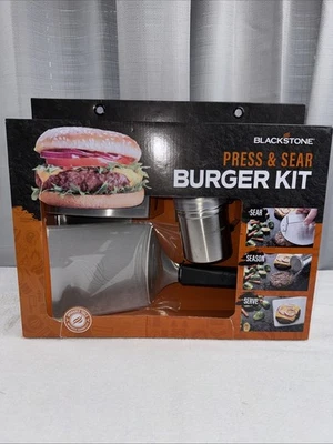 Blackstone 3 Peças Press & Sear Burger Kit Ferramentas Atualizadas Sear Season Servir Novo - Imagem 1 de 4