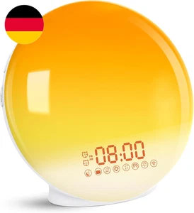 Cadrim Tageslichtwecker Wake up Licht Lichtwecker Radiowecker Sonnenaufgang Sonn - Bild 1 von 12