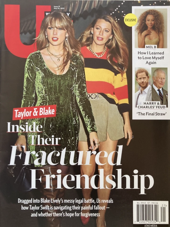 TAYLOR SWIFT & BLAKE LIVELY May 2025 US WEEKLY Magazine NEW - Image 1 of 1