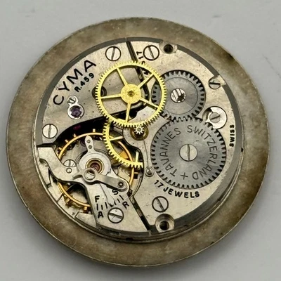 Cyma R.459 Cymaflex Watch Movement Manual Wind Vintage Swiss Parts Repair 23.5mm - Image 1 of 4