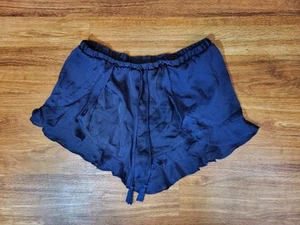 Intimately Free People Ruffle Shorts XS Blue Polyester Loungewear - Picture 1 of 4