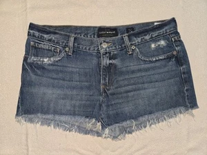 Lucky Brand Women's Distressed Denim Cutoff Shorts | Medium Wash | Size 6/28 - Picture 1 of 3