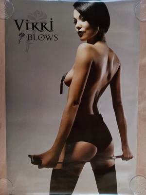 Vikki Blows vintage poster woman whip dominatrix sexy girl pinup - Image 1 of 4