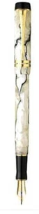 Parker Duofold Fountain Pen Pearl & Black International Medium Pt In Box * - Picture 1 of 1