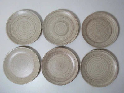 Niderviller 6 assiettes plates en grès Vintage 24,8 cm - Immagine 1 di 4
