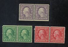 CKStamps: US Stamps Collection Scott#490 Crease 492 493 Washington Mint H OG
