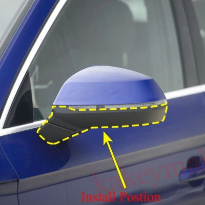 For Audi 2018-2024 Q5 SQ5 Parts Rear View Mirror Cover Trim Carbon Fiber - Imagem 1 de 4