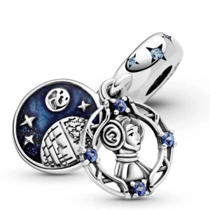 AUTHENTIC 2020 PANDORA STAR WARS PRINCESS LEIA DANGLE CHARM 799251C01 - Picture 1 of 7