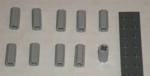 LEGO NUEVO Conector de eje gris azulado claro (agujero 'x') (10x) 4512360 ladrillo 59443 - Imagen 1 de 1