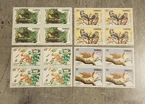 RWANDA-BIRDS-THE 200TH.ANNIV OF THE BIRTH OF J. JAMES AUDUBON IN BLOCKS OF 4 MNH - Picture 1 of 1