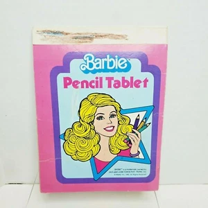 Barbie 1982 tableta lápiz papel cuaderno diario ultra raro - Imagen 1 de 4