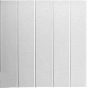A la Maison Ceilings Model#804 Ceiling Tile (Package Of 8 Tiles), Plain White - Picture 1 of 4