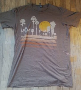 Vintage California t-shirt Sun Beach Birds Palm Tree XL - Picture 1 of 10