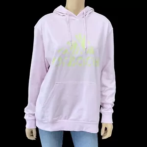 Adidas Damen Lila Grün Animal Print Logo Hoodie Sweatshirt Größe M Neu mit Etikett - Bild 1 von 8