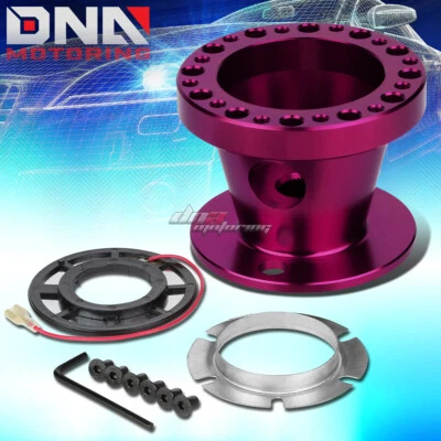 ADAPTADOR DE CUBO DE VOLANTE DE ALUMÍNIO COMPLETO ROXO PARA AE86 COROLLA SW20 MR2 MK 4 - Imagem 1 de 4