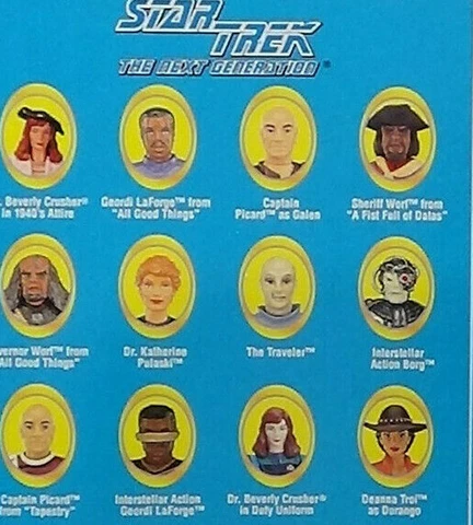 Next Generation '95-7 Crew Loose Figures, Bases & Accessories Star Trek Playmate Cover