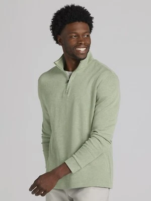 NUEVO Pullover Joseph Abboud Ajuste Moderno Lujo Algodón 1/4 Cuarto Cremallera GRANDE ALTO Foto 1 de 4