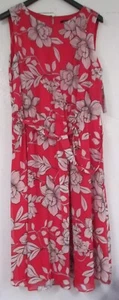 Long Dress Red & White Size 18W Sleeveless NEW w/tags MSK Women - Picture 1 of 6