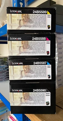 Genuine Lexmark Toner Multipack - EXTRA HIGH YIELD XS544 XS548 (INC VAT) BOXED - Image 1 of 2