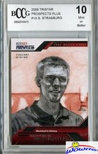 2009 Tristar Prospects Plus #1A Stephen Strasburg ROOKIE Beckett 10 Mint