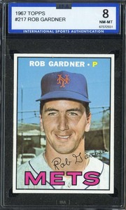 1967 TOPPS #217 ROB GARDNER ISA 8 METS *ZZ1976