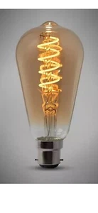 LED Filament ST64 Spiral Teardrop 25W ES Warm White Screw (New) Sealed - Picture 1 of 4