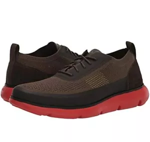 Sneaker Cole Haan Uomo Zerogrand Omni C34531 Wren Marrone/Arancione Sangue, 10,5 NUOVE - Foto 1 di 5