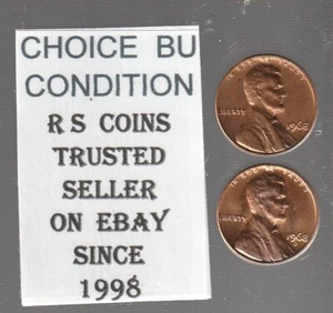 Centavos Lincoln D 1968 y 1968 ~ monedas a elección sin circular/RS envío rápido - Imagen 1 de 1
