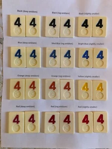 REPUESTO ÚNICO RUMMIKUB (ediciones 1980-1990) pieza de juego #4 - Elige color - Imagen 1 de 3