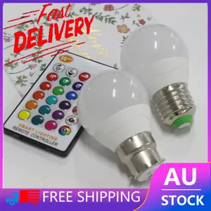 16 Color Changing B22 E27 LED Globe Lamp Light Bulb + IR Remote Control Spot AF - Picture 1 of 12