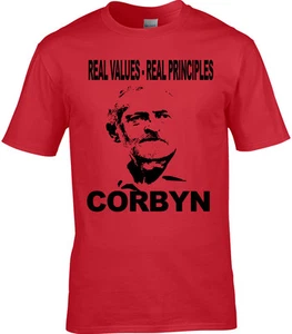 Jeremy Corbyn T-Shirt Labour Leadership Socialist T-Shirt Herren Werte Prinzipien - Bild 1 von 2