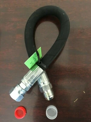 1/2" x 48" 2-Wire 5,000 PSI Hydraulic Hose Assembly with 1 Male JIC, 1 femaleJIC - Image 1 of 4