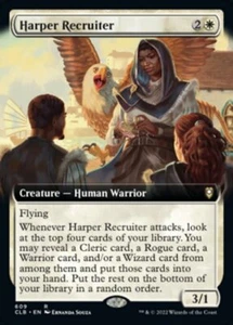 Harper Recruiter x1 1x Extended Art Commander Baldur's Gate NM MTG - Picture 1 of 1